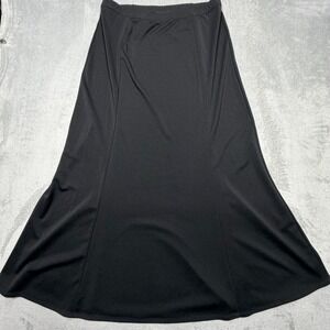 Vintage Quacker Factory Black Mermaid Maxi Skirt Size M 1990s Goth Whimsigoth‎